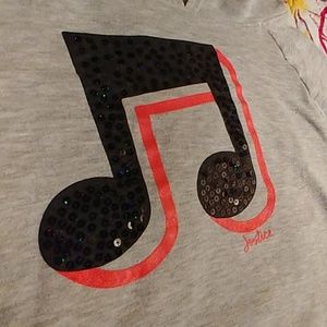 Music note love dance crop hoodie